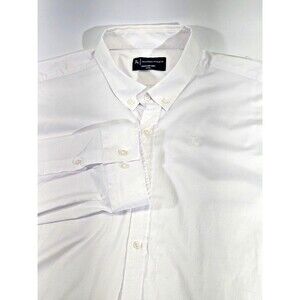 CCN Men's XXXL Tailored Athlete Signature Shirt Button Up Dress Shirt White EUC
